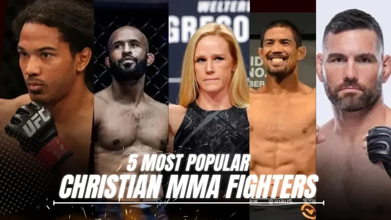 Top 5 Most Popular Christian MMA and UFC Fighters (GOATs)